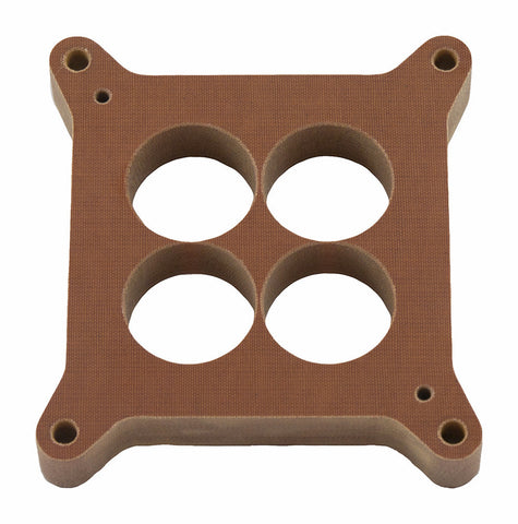 Model 5015 - Holley 750 - 1" Phenolic 4-Hole Carb. Spacer - STRAIGHT Bores