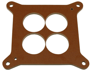 Model 5026 - Holley 850 - 1/4" Phenolic 4-hole Carb Spacer - STRAIGHT bores