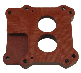 Model 5094 - Holley 500 - 2-Barrel over REAR BORES on "Q-JET" 4-Barrel Manifold