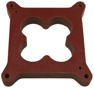 Model 5036 - Holley 850 - 1" Phenolic "CLOVER LEAF"/OPEN Carb Spacer - STRAIGHT sides